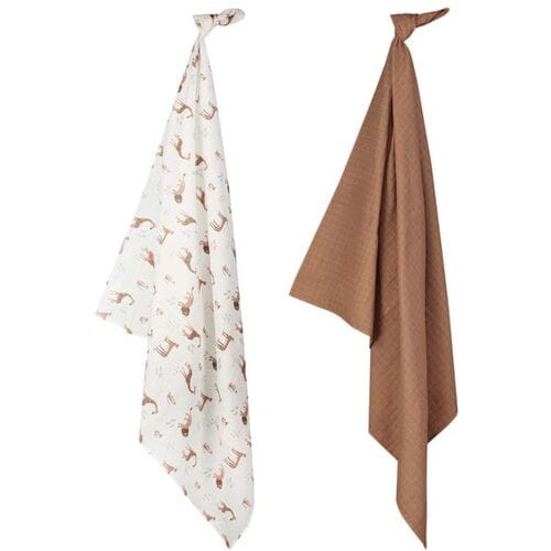 Prénatal hydrofiele multidoeken savanne 2 stuks Ivory White unisex