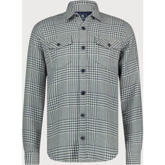 Blue Industry Overshirt met ruitmotief |