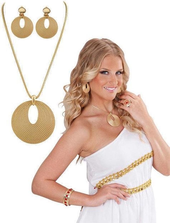 Romeinse ketting en oorbellen Mae