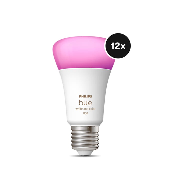 Philips Hue White & Color Ambiance E27 Bluetooth Ledlampen 2-pack - Wit