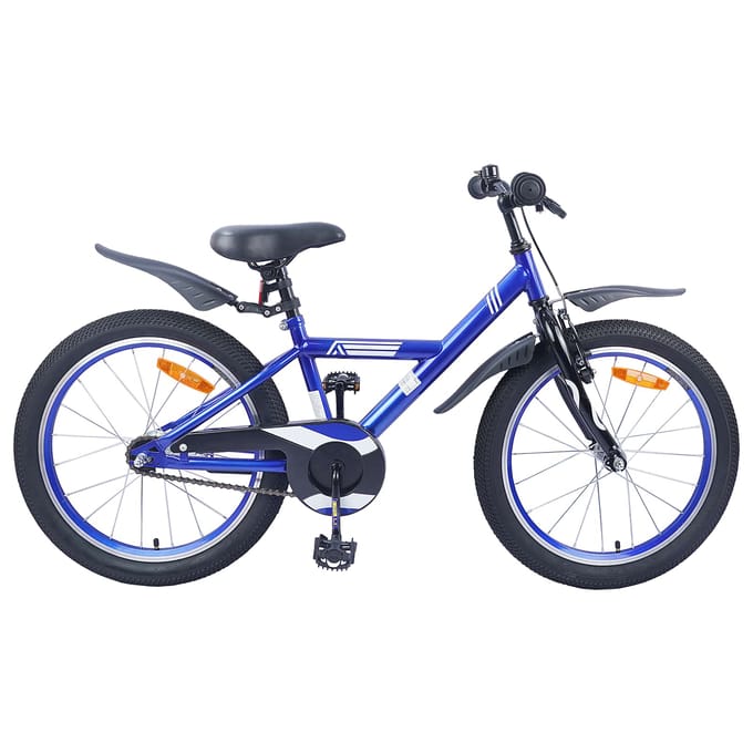 vidaXL - Kinderfiets - 18 - Inch - voor - 5-7 - jaar - oud - Donkerblauw
