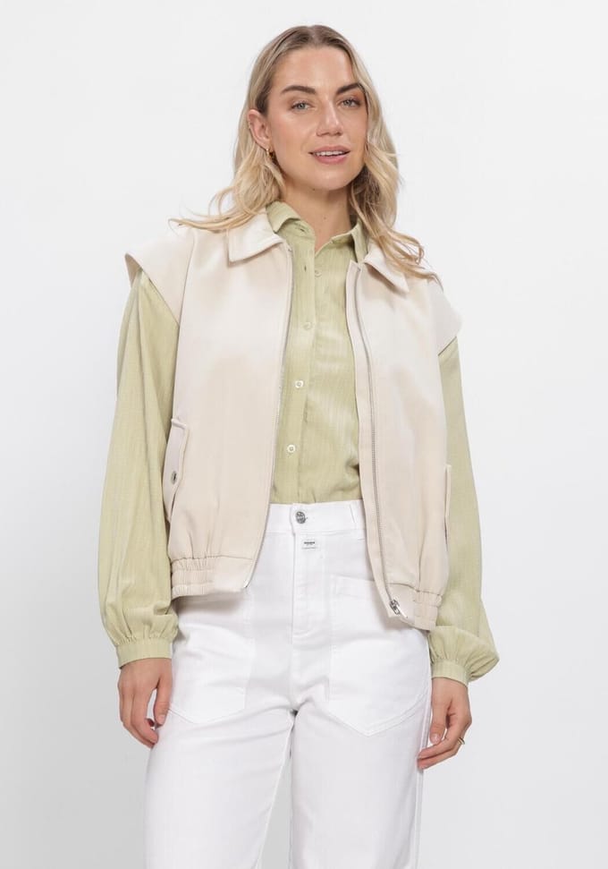 Ydence Gilet Danielle Blazers Dames - Creme - Maat M