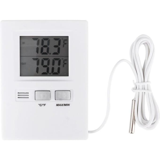 Hoge Precisie LCD Digitale Binnen&Buiten Thermometer Temperatuurmeter Tester Batterijgevoed gray