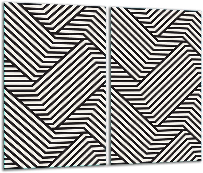 TMK ArtDeko - Snijplank - 2x30cm x 52cm - Glas - Veelkleurig