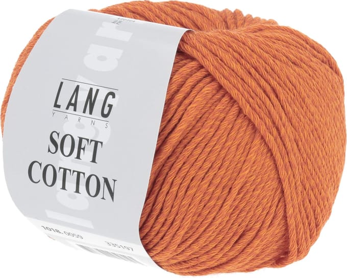 Lang Yarns Soft Cotton - 59 oranje - Katoen Garen