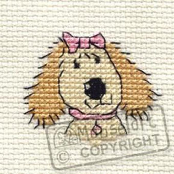 Mini Borduurpakketje Hond Fifi - Mouseloft