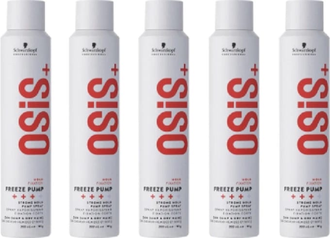 10x Schwarzkopf Osis Freeze Pump Spray 200ml