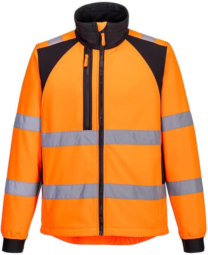 Portwest WX2 Eco Hi-Vis Softshell (2L) CD875 - Oranje/Zwart - M