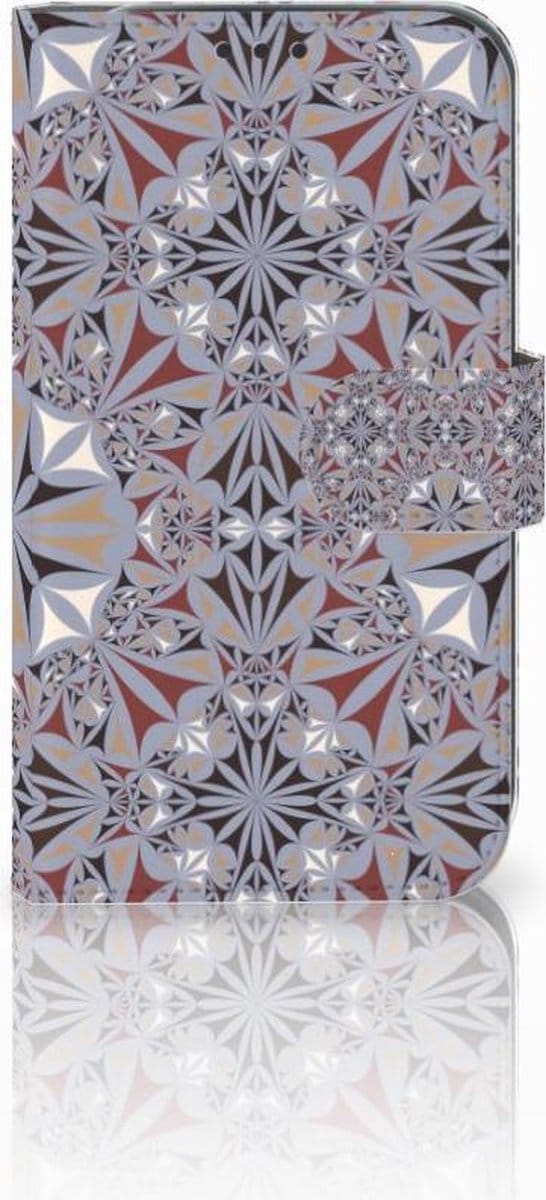 Samsung Galaxy Xcover 4 | Xcover 4s Bookcase Flower Tiles