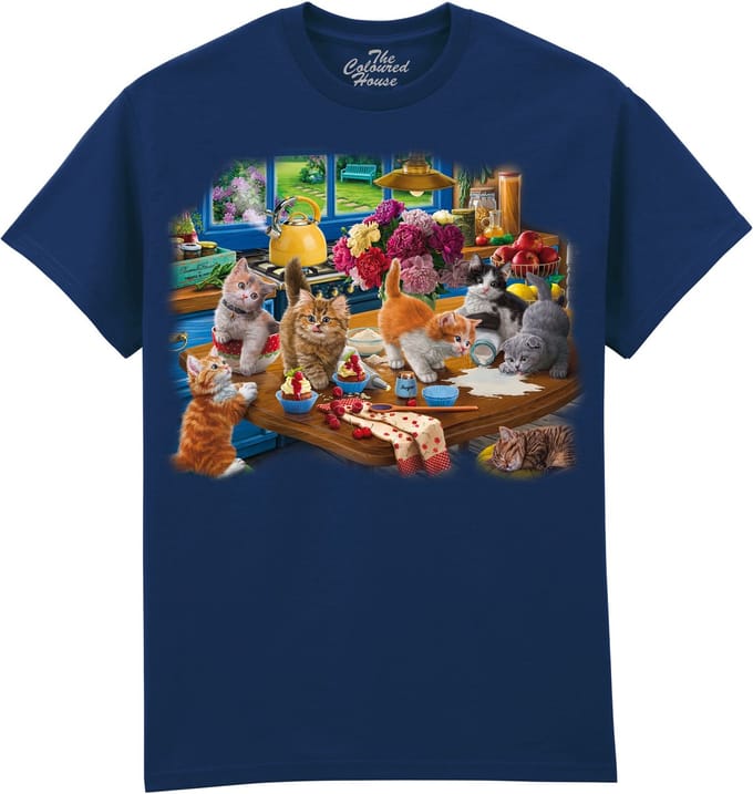 Katten Kittens In The Kitchen The Coloured House T-shirt S