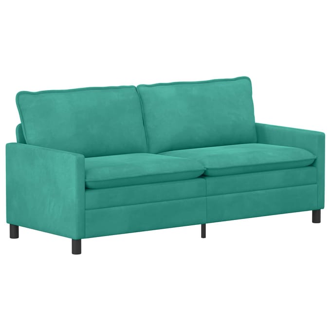 vidaXL - Bank - Turquoise - 196 - x - 81 - x - 87,5 - cm - Fluweel
