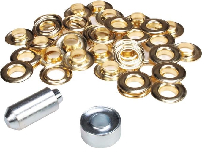 ESVO Ø 12 mm zeilringen - 25 ringen - messing - inclusief 1 stempel