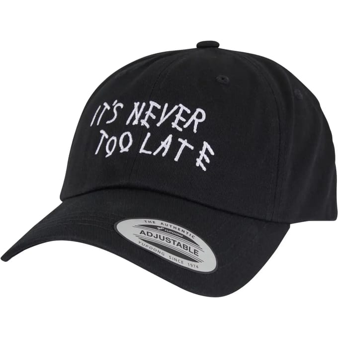 Mister Tee - Never Too Late Dad Cap Verstelbare pet - Zwart