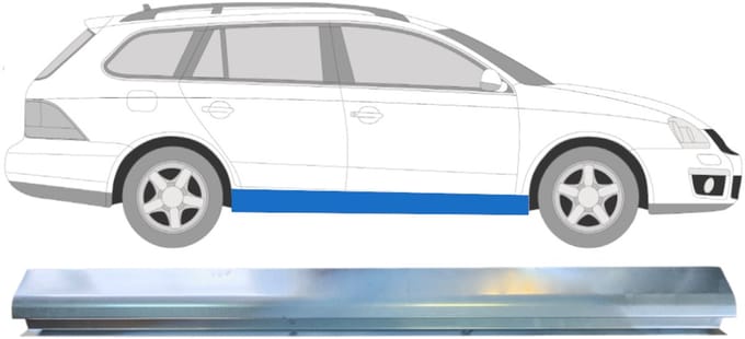 Reparatie dorpel voor Volkswagen Golf 5 Variant 2007-2010 / Links = Rechts