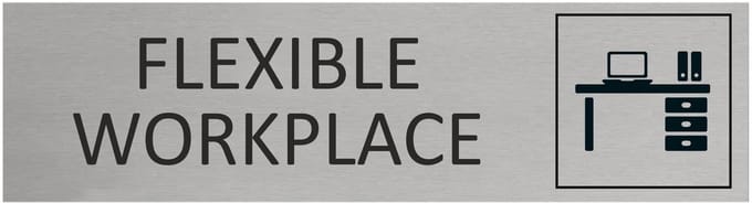 CombiCraft Aluminium deurbordje Flexible workspace 165x45mm met tape - per stuk