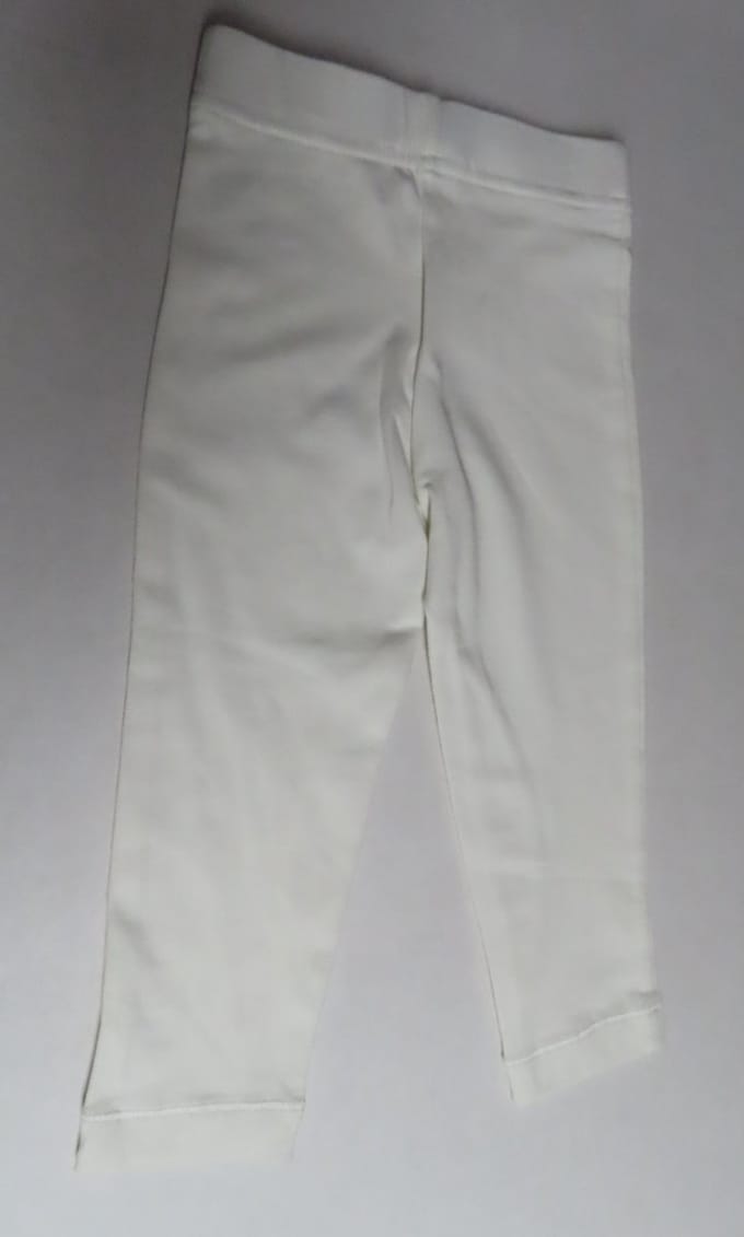 Legging - Meisje - Ecru - Effen - 3/4 lengte - 2 jaar 92