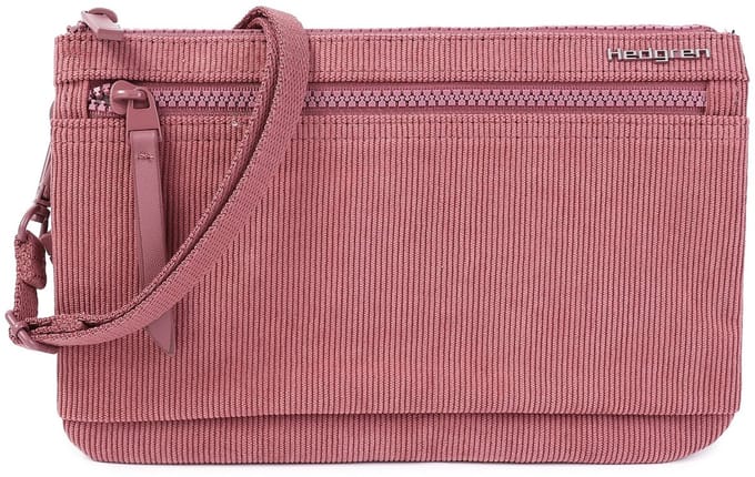 Hedgren Schoudertas Inner City Emma Crossover 3 CMPT RFID Corduroy Dusty Rose Oud roze