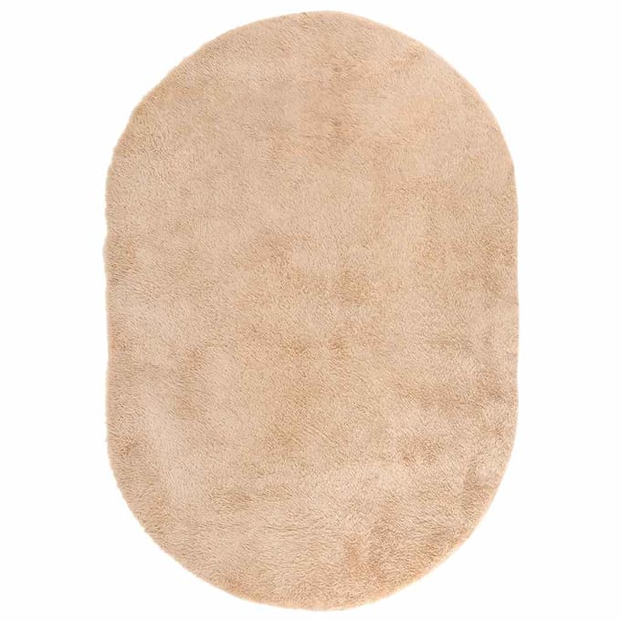 vidaXL - Hoogpolig - vloerkleed - NAVARRA - 300x200 - cm - polyester - beige