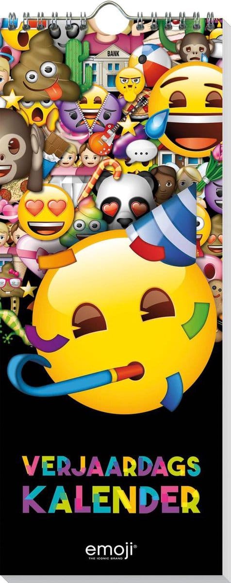Verjaardagskalender - Emoji - 13 x 33 cm