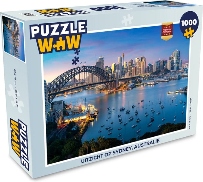 Puzzel Uitzicht op Sydney, Australië - Legpuzzel - Puzzel 1000 stukjes volwassenen