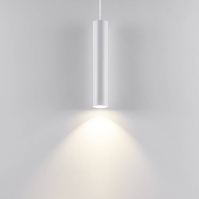 Deko-Light Hanglamp CAN, wit, hoogte 35 cm, Ø 6 cm, metaal, GU10