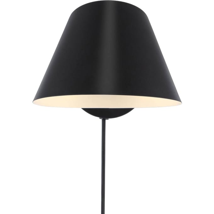 DFTP by Nordlux Wandlamp Stay Short met stekker, zwart