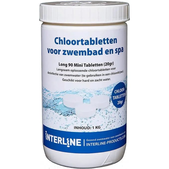 Interline Chloortabletten Long90 20gram/1kg