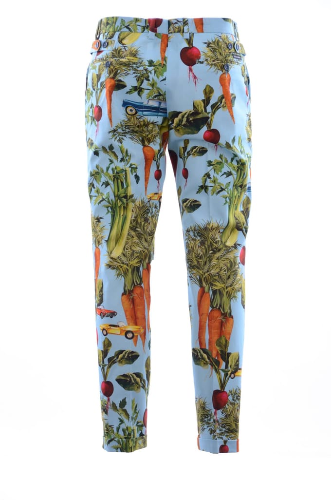 Dolce & Gabbana Heren Geprinte Groenten Broek