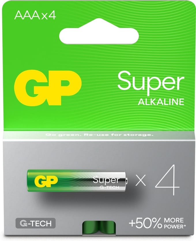 GP Super Alkaline AAA Batterijen 40 stuks