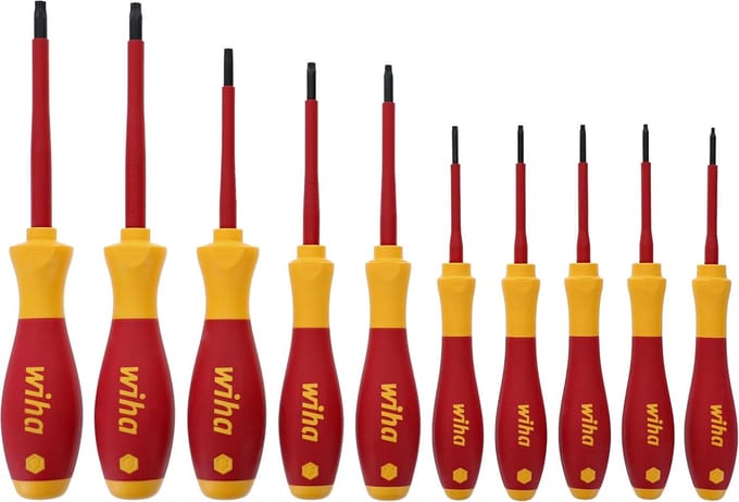 Torx Schroevendraaierset - Isolerende Set - Veilig Klussen - 1000 Volt Gecertificeerd - 10 Delig - Multicolor