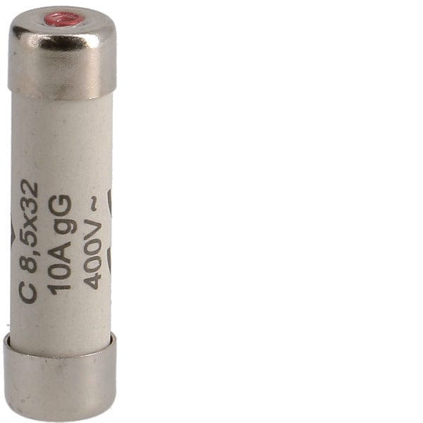 Hager Cilindrische Zekering 10A 400V 8.5x32mm Klasse Gg - L8532C10 [10 Stuks]