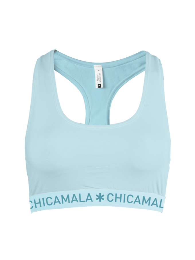 Chicamala Dames BH – 1 Pack – 95% Katoen – Ademend – Onderbroeken Dames – Racerback Top – Normale Lengte
