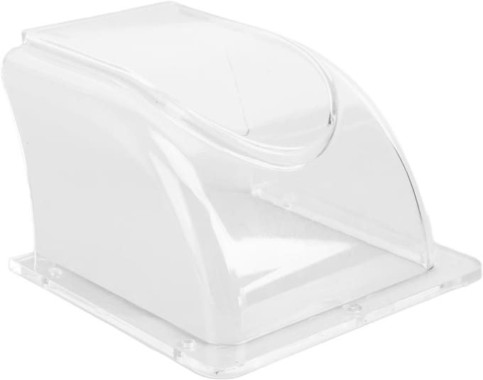 Weerbestendige deurbelbescherming van transparant plastic - Waterdichte afscherming voor toegangssystemen en buitengebruik