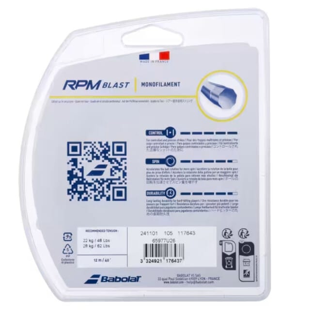 Babolat Rpm Blast Snaar - 12m - 125 mm