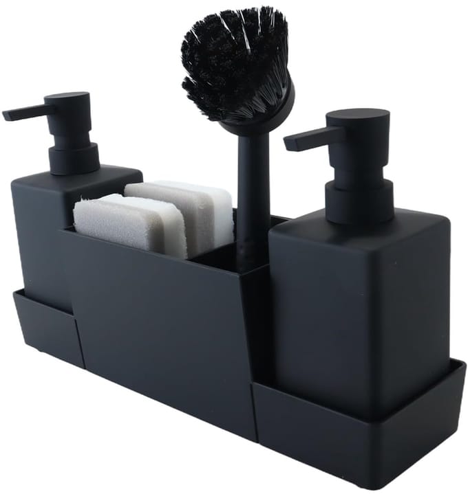 Omgoods - 4-in-1 Zeepdispenser met Sponshouder en Afwasborstel