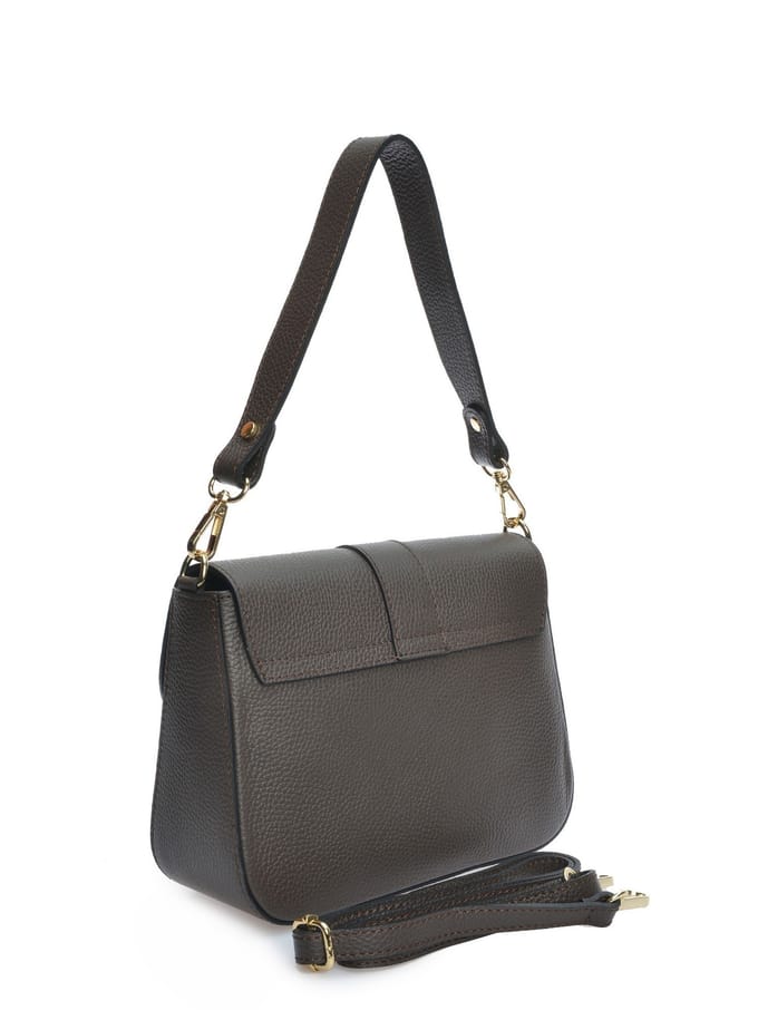 Anna Luchini Bordeauxrood Rundleer Tas