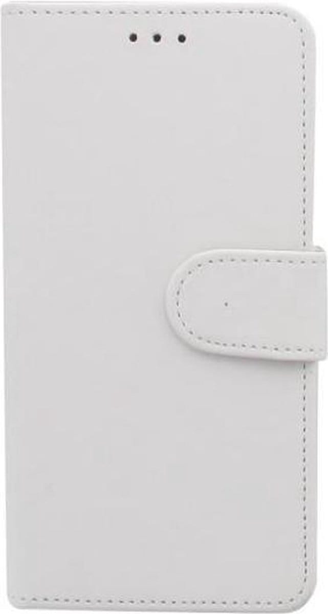 Nokia 3.1 2018 Boekhoesje Wit met Pasjeshouder