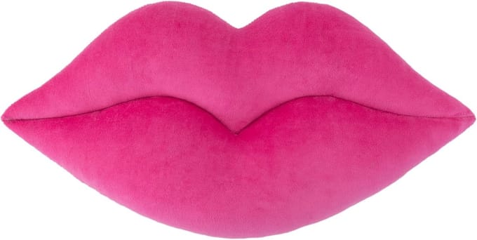 Luxe 3D Lippen Sierkussen - Schattig Decoratief Kussen Roze/Rood voor Bank en Bed