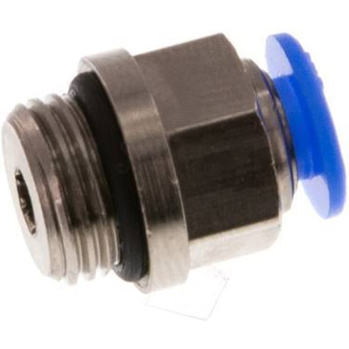 4mm x G1/8'' Messing/POM Insteekfitting buitendraad Compact Ontwerp NBR [5 Stuks]