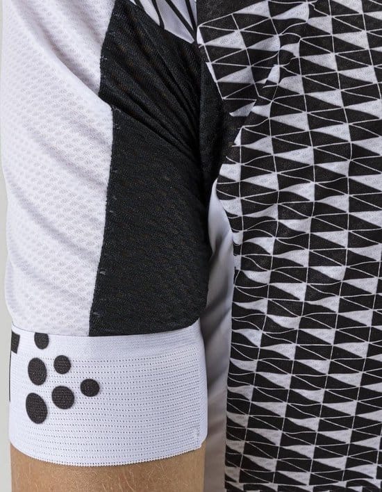 Craft Route Jersey M Fietsshirt Mannen - Wit/Zwart - Maat S