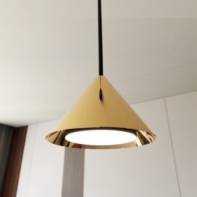Emibig ELIT 4 BL GOLD hanglamp zwart/goud GX53 4x12W
