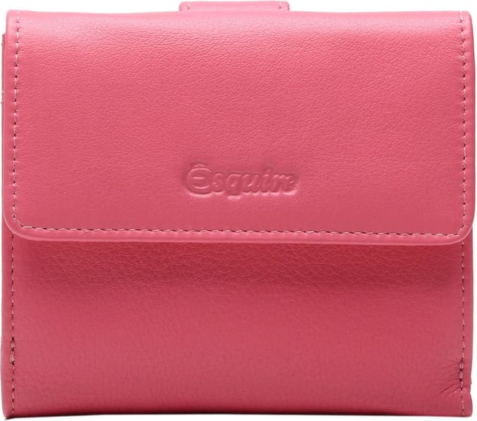 Esquire Leren Portemonnee Viktoria Little Wallet Salmon Roze