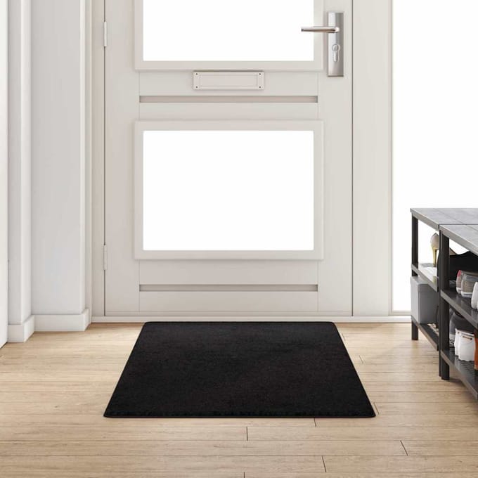 vidaXL - Tapijt - Loper - Zwart - 80 - x - 200 - cm - 100% - Polypropyleen - Tuft