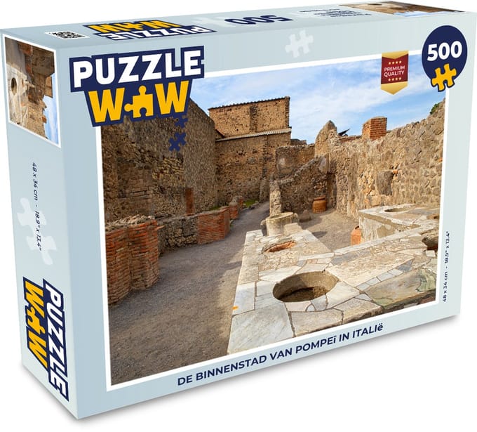 Puzzel De binnenstad van Pompeï in Italië - Legpuzzel - Puzzel 500 stukjes