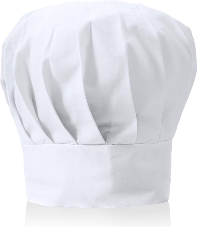 Koksmuts volwassenen - koken - muts - chefkok kostuum - wit