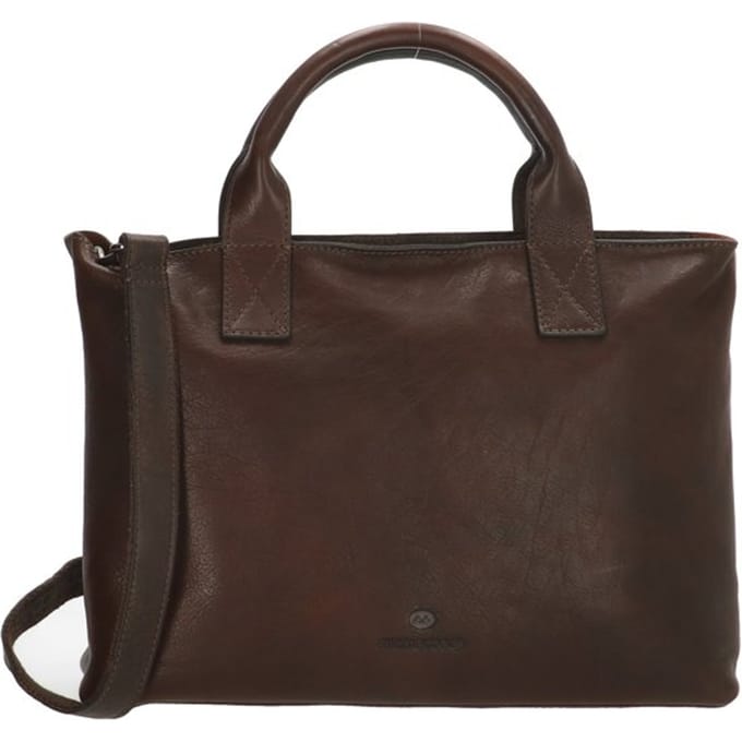 Hide & Stitches Discover Handtas - Crossbody Schoudertas - Leren Dames Tas - Donkerbruin