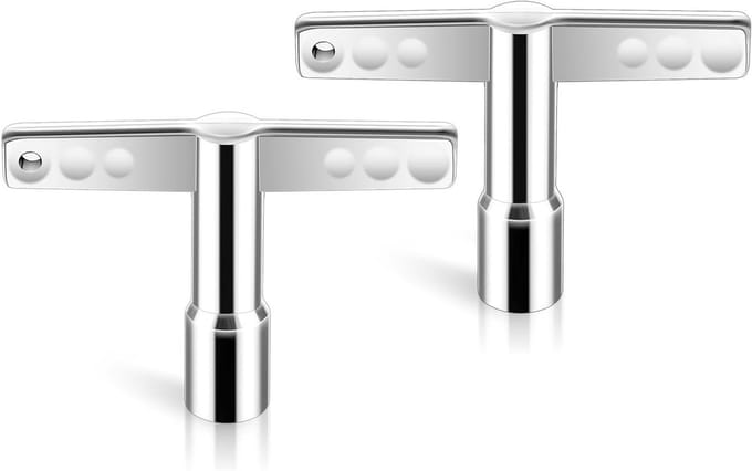 Set van 2 Verstelbare Drum Sleutels voor Drum Kits - Tuning Wrench en Drum Accessoires voor Drummers