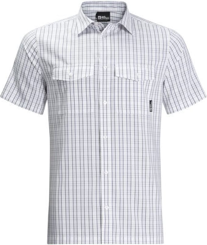 Jack Wolfskin THOMPSON SHIRT MEN Heren Outdoorshirt - white rush - Maat M
