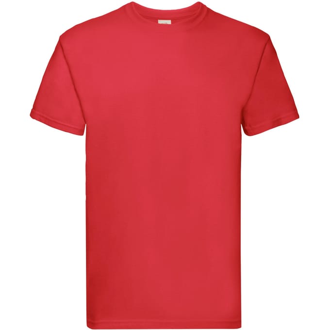 Fruit of the Loom Heren Super Premium T-Shirt (Rood)