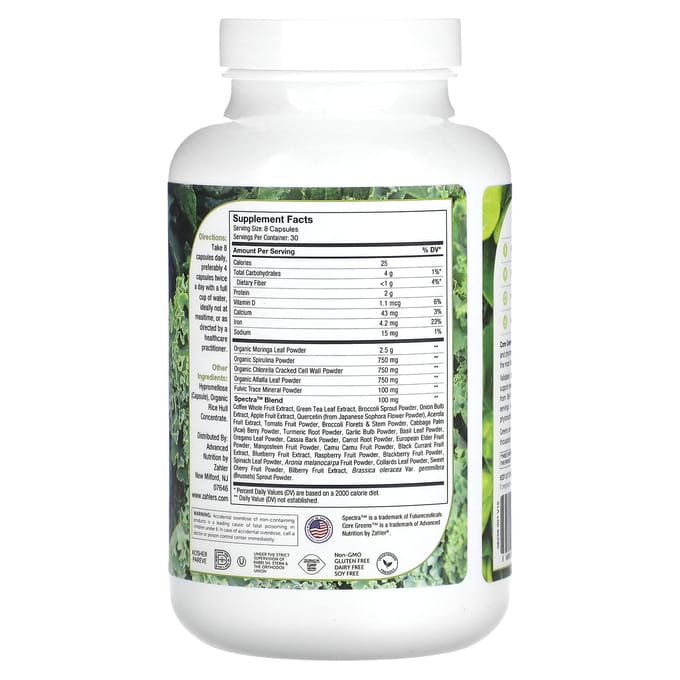 Zahler, Core Greens™, Superaliment Végétal Premium, 240 Capsules